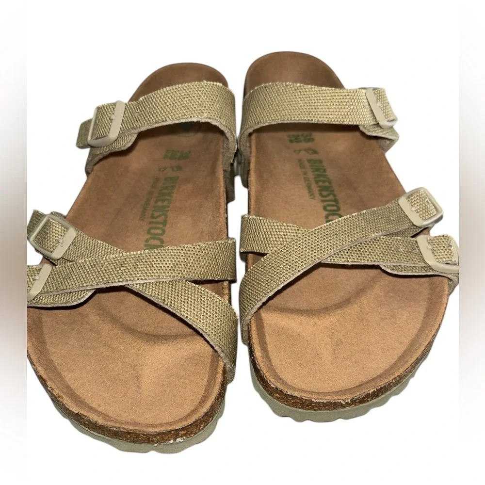 Birkenstock Franca Vegan Canvas Sandals NEW without tags or box 38/7-7.5 - Picture 3 of 9